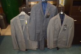 *Four Gents Grey Suit Jackets by Scott & Taylor et