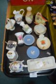Pottery Ornaments, Aynsley, Wedgwood, etc.