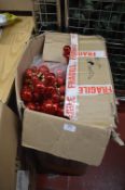 *Box of Red Christmas Bauble Garlands