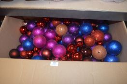 *Large Box of Mixed Colour Baubles