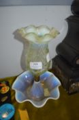 Vaseline Glass Vase