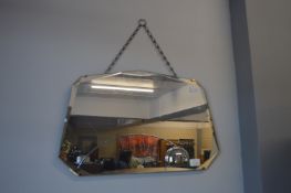 *1930's Deco Bevel Edge Mirror