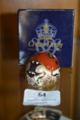 Royal Crown Derby Two Spot Ladybird Paperweight wi