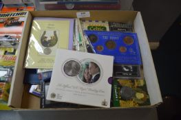 British Coin Sets plus Reproduction Roman Coins et