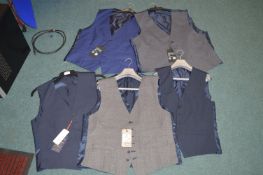 *Five Gents Waistcoats (mixed sizes)