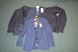 *Four Gents Blue Suit Jackets by Ben Sherman etc.