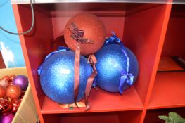 *Five Large Christmas Baubles