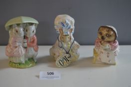 Two Royal Albert and One Beswick Beatrix Potter Fi