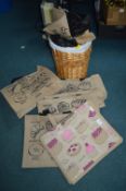 Laundry Baskets and Tesco Jute Shopping Bags etc.
