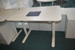 *White Adjustable Electric Desk