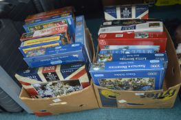 two Boxes of Jigsaw Puzzles