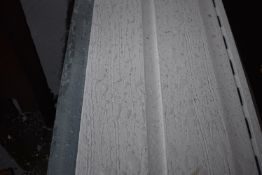 2.5m - 3.1m Lengths of White Wood Effect Interlocking Textured Cladding