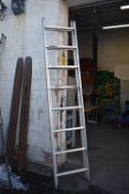 *Two Tier Push Up Extending Ladder 2.4m high