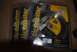 *Three JCB Tile Master Tile Cutting Discs MXCR3018025