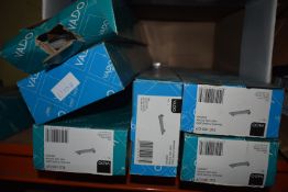 *Six Vado Elements Frosted Glass Shelves with Chro