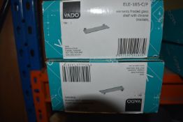 *Two Vado Elements Frosted Glass Shelves with Chro