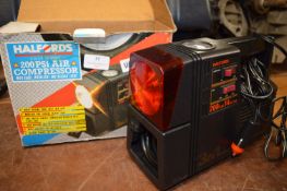 Halford 12v 200psi Air Compress