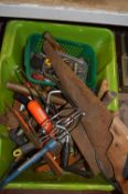 Tub of Various Hand Tools