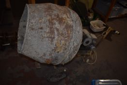 240v Cement Mixer on Wheels and Handle