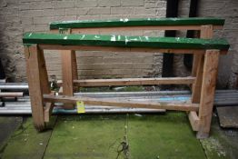 Pair of Wooden Trestles 150x80cm