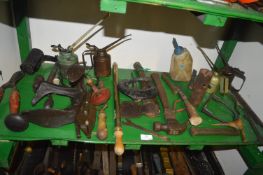 Vintage Tools, Oil Cans, etc.
