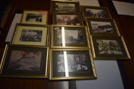 Ten Framed Black & White Pictures of Hull etc.