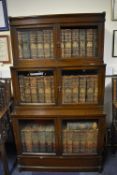 Cabinet Containing Thirty-Seven Volumes of Encyclopaedia Britannica