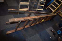 *Wooden Nine Tread Step Ladder