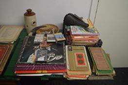 LP Records, Maps, Books, etc.