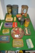 Collection of Vintage Tins