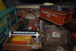 Wooden Tray, Part Reel of Wire, Orange Tray, Steel Tray, etc.