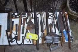 Assorted Tools; Scrapers, Files, Chisels, Pop Rivet Gun, etc.