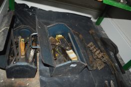 Two Toolboxes and Assorted Tools