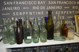 Victorian Beer and Codd Bottles etc.