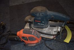 Bosch GSS280A Sander and a Black & Decker Sander
