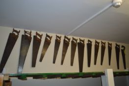 Fourteen Vintage Saws