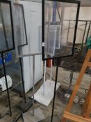 * 2 x freestanding poster stands