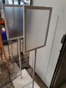 * 2 x freestanding poster stands