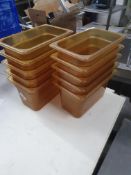 * 10 x 1/4 sized heat hesistand gastronomes