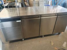 * Foster 3 door prep-top fridge