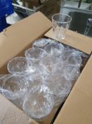* boxed 9ox plastic soda glasses