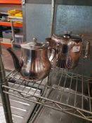 * 2 x S/S tea pots