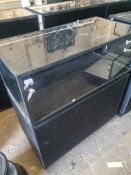 * Glass light up display cabinet. Top glass section pulls out as a drawer, plue 3 storage drawers