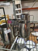* 4 x milk steaming jugs