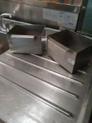 * 2 x S/S containers