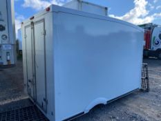 * Refridgerated box (ex van box) rear and side doors - approx 12' x 7'