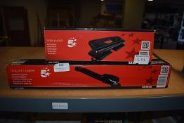 *Hole Punch and a Long Arm Stapler