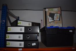 *Four Black Box Files and a Quantity of A4 D2 Ring Binders