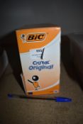 *Box of Bic Blue Pens