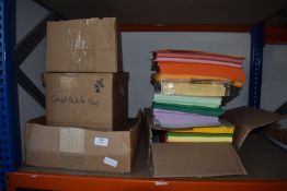 *Quantity of White and Coloured Paper